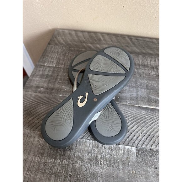 Women's Olukai Ho'opio Leather Flip Flop Sandals Size 7.5 - Picture 4 of 4